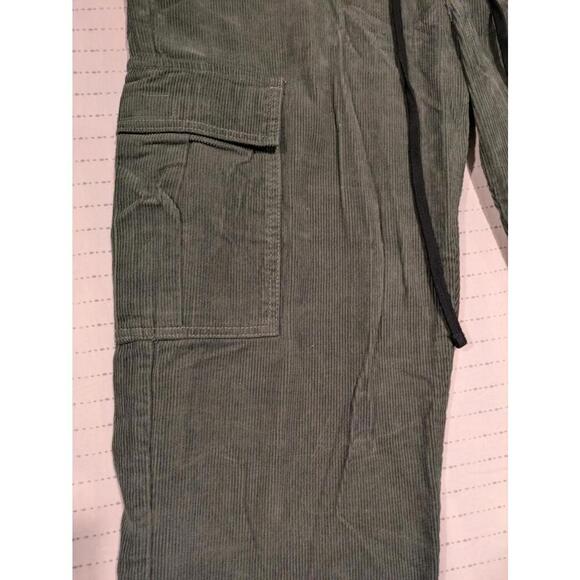 Pacsun Stylish Olive Green Loose Cargo Pants with Drawstring Medium 33x28 - Picture 4 of 10